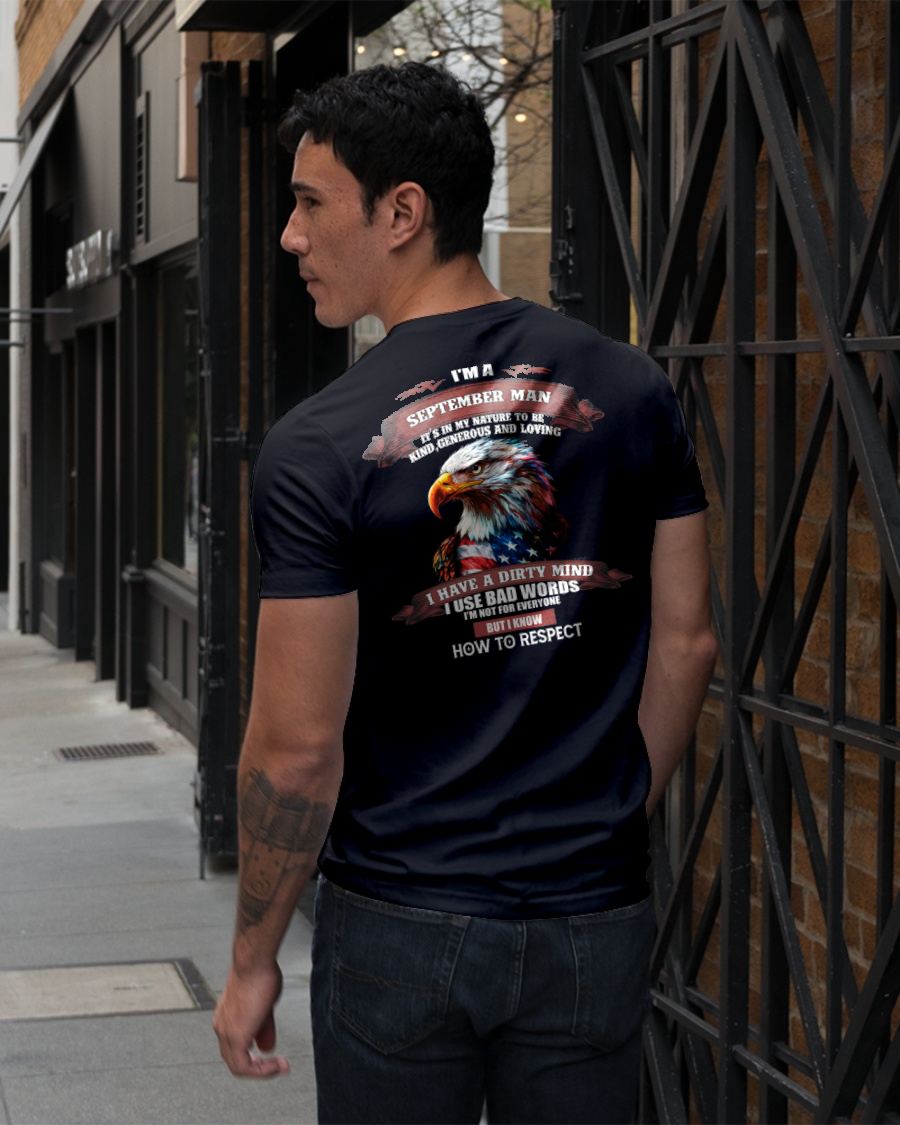 SEPTEMBER - KNOW HOW TO RESPECT - BIRTHDAY T-SHIRT FOR MEN - NTTD09 (SKU12-311-09)