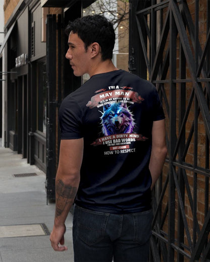 MAY - KNOW HOW TO RESPECT - BIRTHDAY T-SHIRT FOR MEN - NTTD05 (SKU12-312-05)