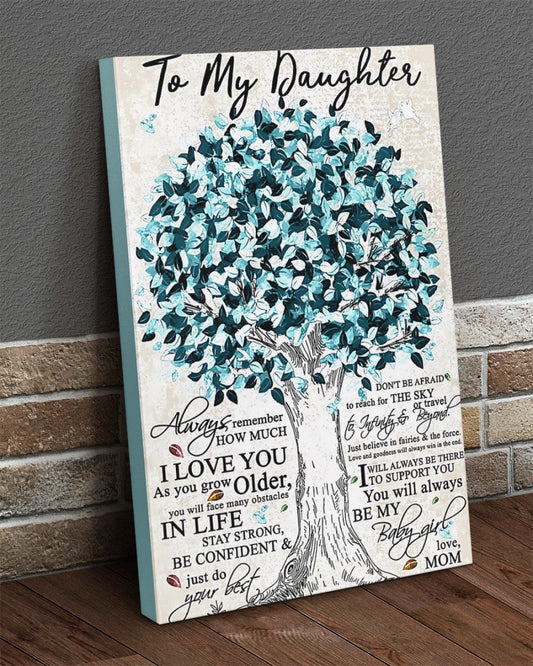 TO MY DAUGHTER FROM MOM CANVAS