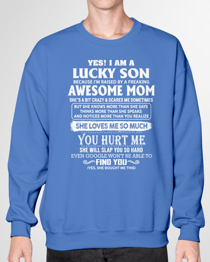 Awesome mom - Perfect gift for your Lucky Son (SKU10-100-00)