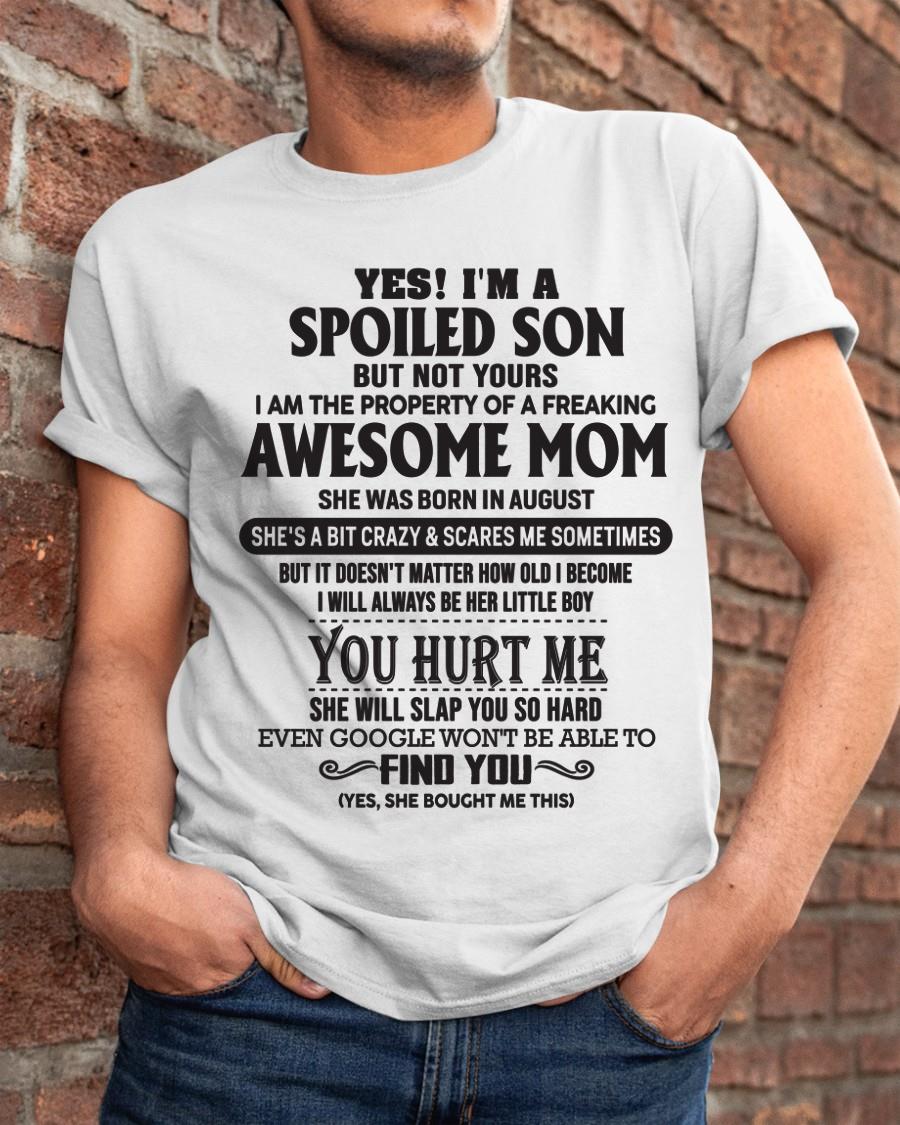 August - Gift for Son from a Legendary Mom ( SKU-MS01-08)