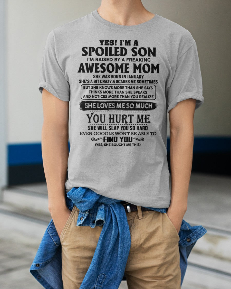 January - Awesome Mom - Perfect Gift For Your Son (SKU-SPW-01)