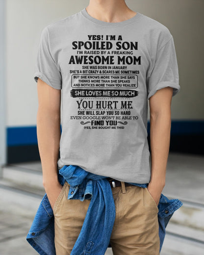 January - Awesome Mom - Perfect Gift For Your Son (SKU-SPW-01)