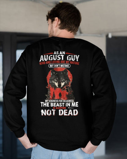 AUGUST - KIND AND LOVING ARE MY NATURE - BIRTHDAY T-SHIRT FOR MEN - NTTD08 (SKU26T-01-17-08)