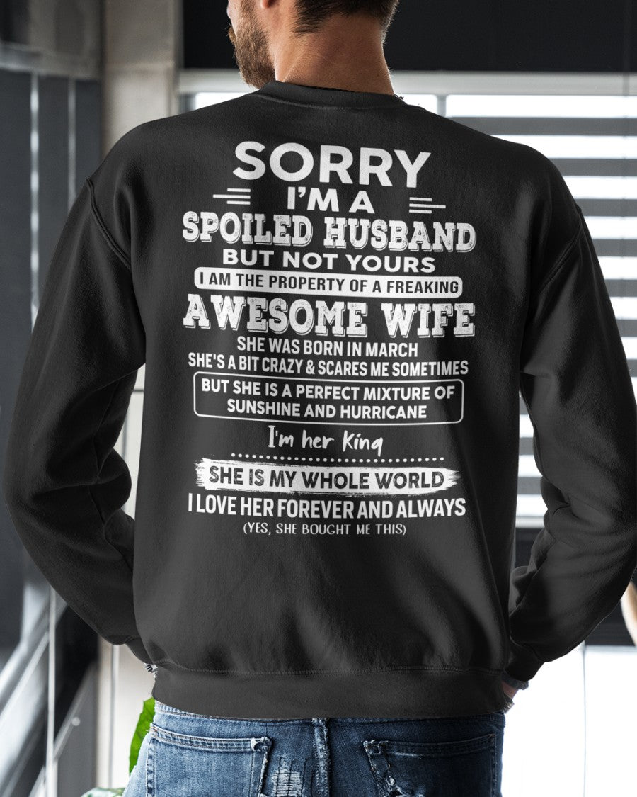 March - Awesome Wife - Perfect gift for your spoiled husband (SKU06-07-03)