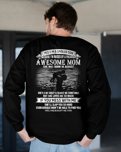 August - Awesome Mom  - Perfect gift for your son (SKU2604-49-08)