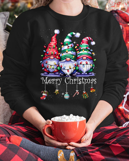 Cute Gnomes Merry Christmas Light Family Gnome Xmas Matching T-Shirt Men Women (SKU-MRCM-9) FMA