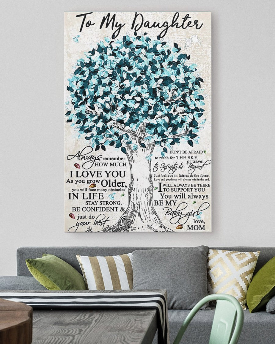 TO MY DAUGHTER FROM MOM CANVAS