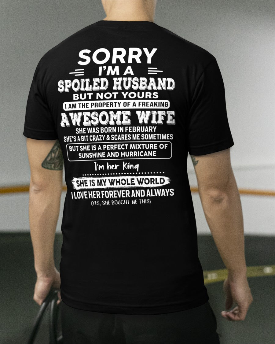 February - Awesome Wife - Perfect gift for your spoiled husband (SKU06-07-02)