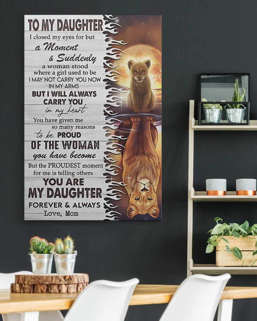 TO MY DAUGHTER FROM MOM CANVAS