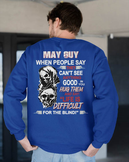MAY - HUG THEM AND SAY... - BIRTHDAY T-SHIRT FOR MEN - NTTD05 (SKU12-253-05)