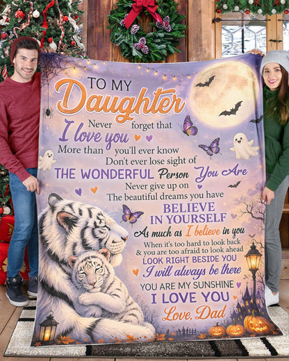 Halloween Blanket Gift for Your Daughter- From Dad (SKU2607-242)