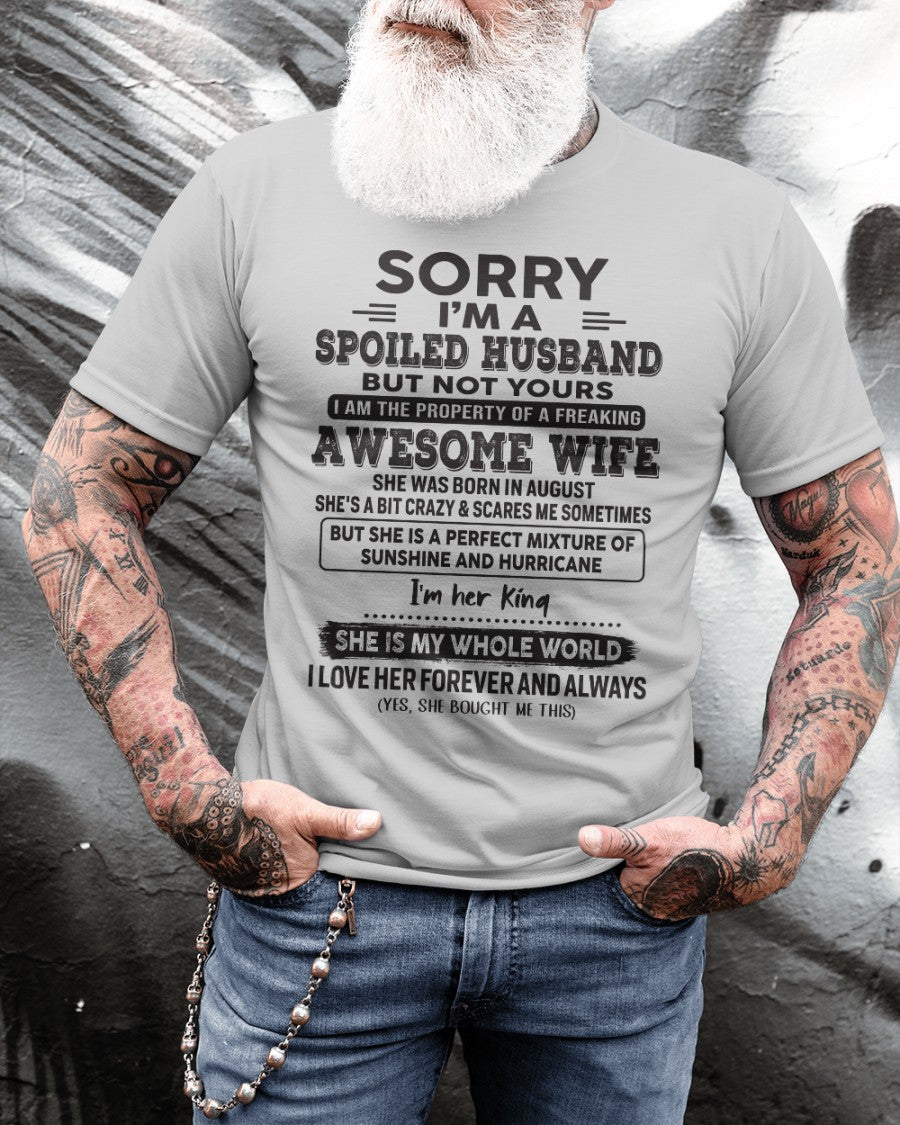 August - Awesome Wife - Perfect gift for your husband (SKU06-06-08)