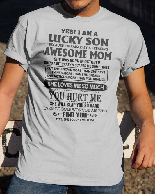 December - Yes! I'm A Lucky Son - Perfect gift for your son (SKU-LKW-12)