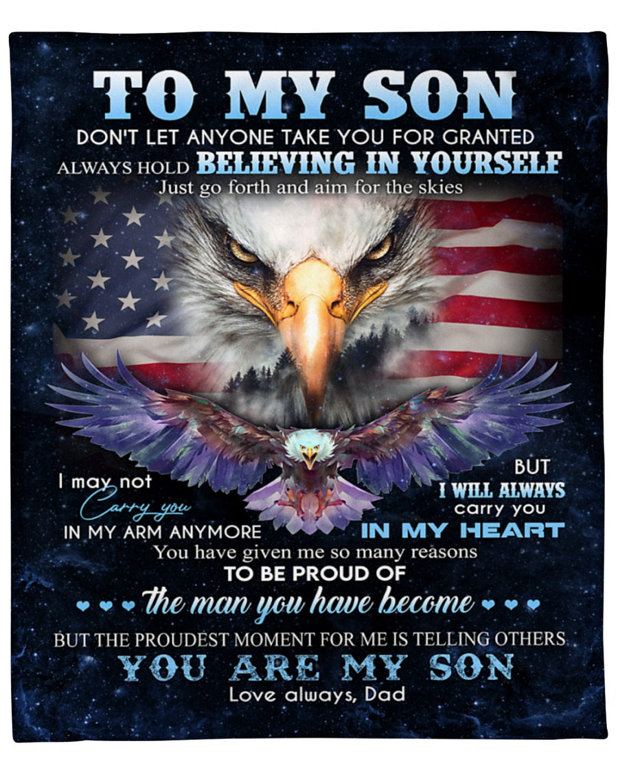 Special gift for Son - blanket - from dad
