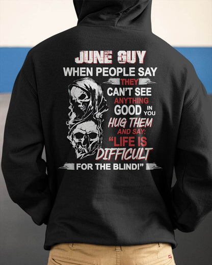 JUNE -  HUG THEM AND SAY... - BIRTHDAY T-SHIRT FOR MEN - NTTD06 (SKU12-253-06)