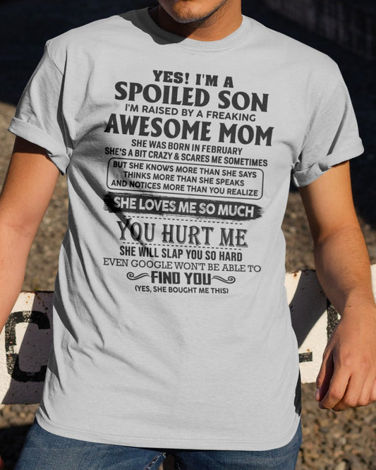 February - Awesome Mom - Perfect gift for your son (SKU-SPW-02)