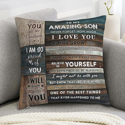To My Son From Mom & Dad Pillow